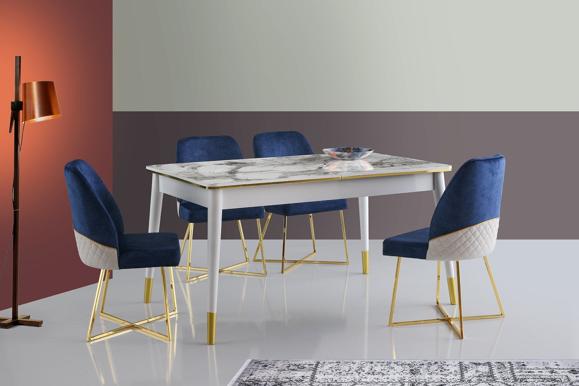 Mesa de Jantar Extensível-Flora-Branco
Ouro