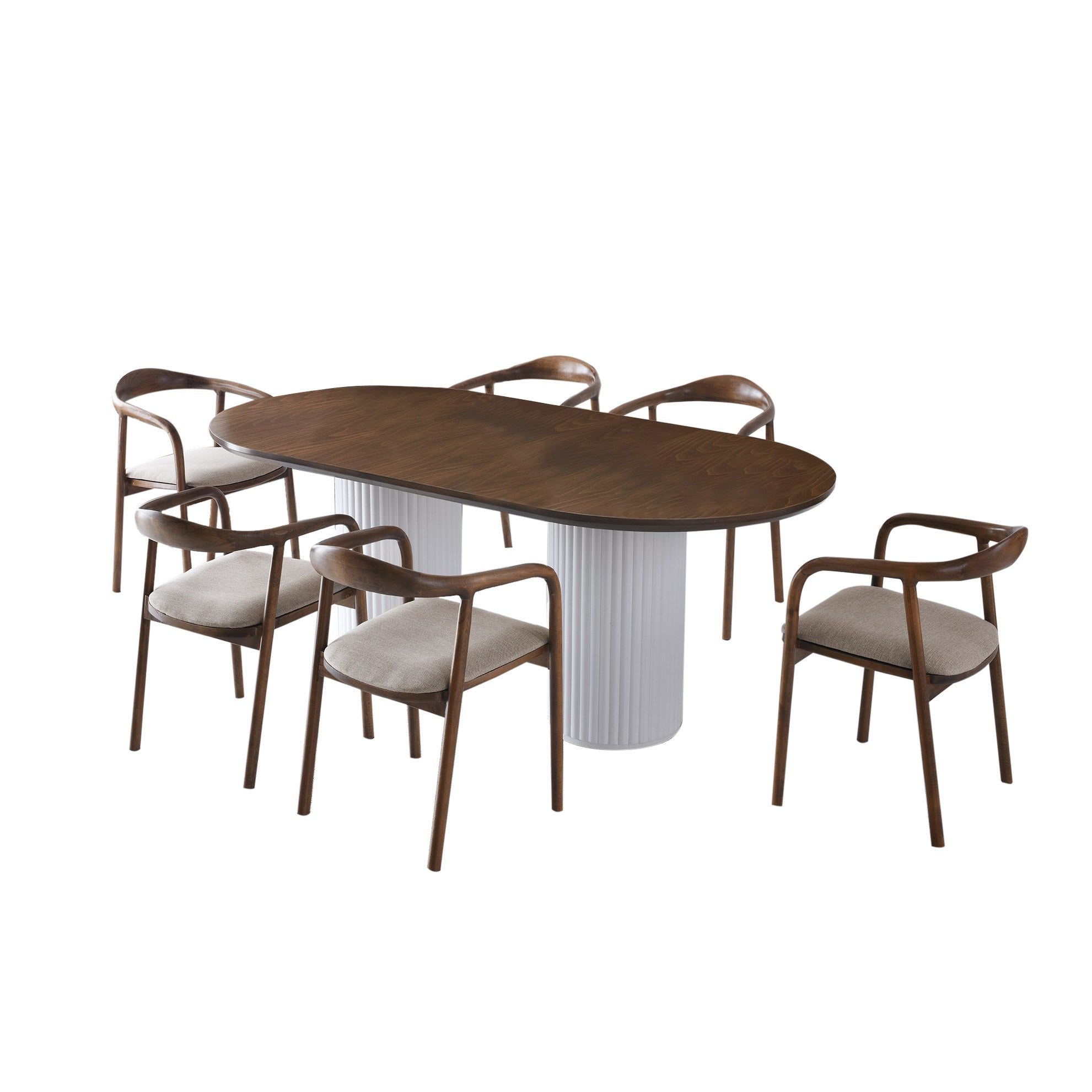 Mesa de jantar-LI-Nogueira
Branco