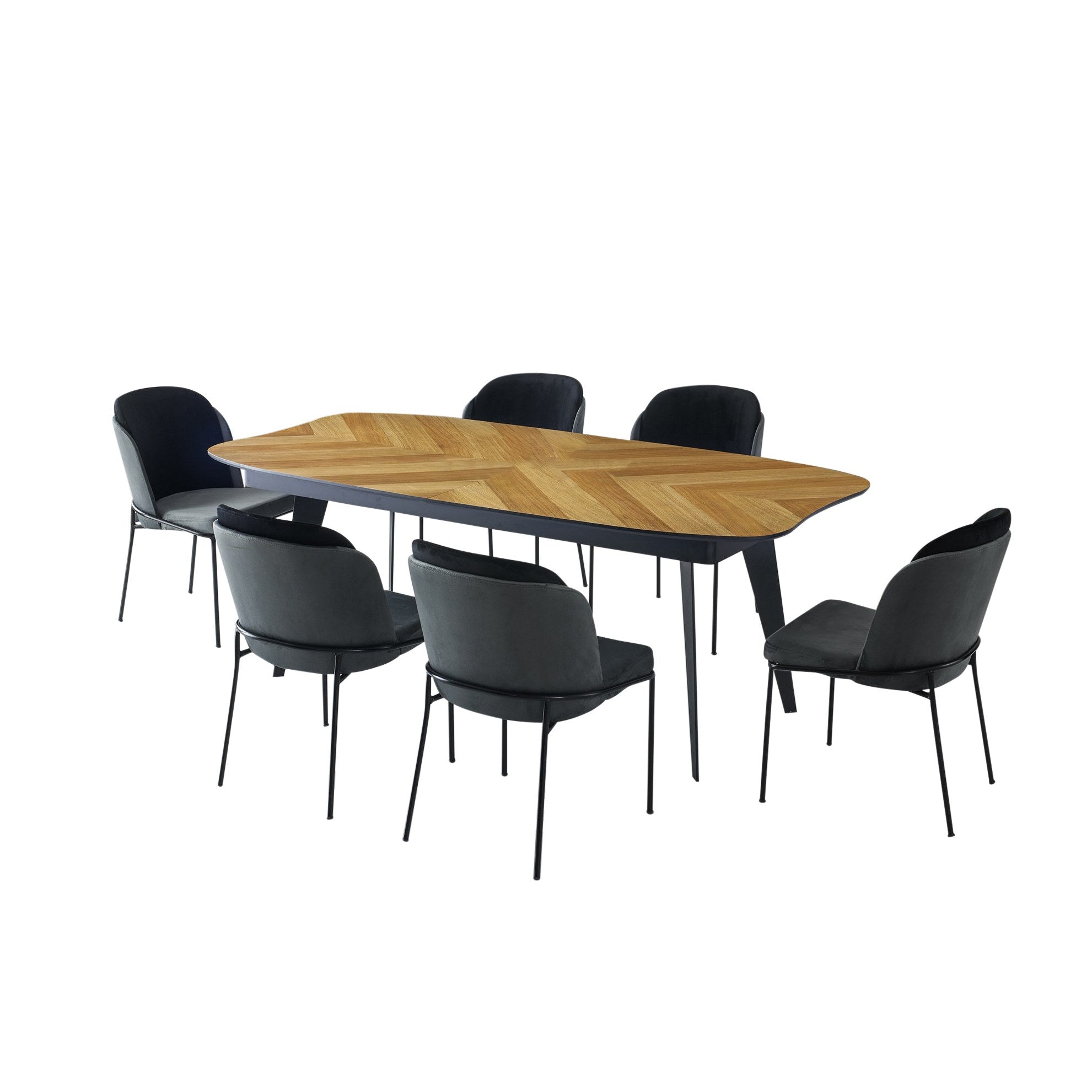 Mesa de jantar-LR-Carvalho
Preto