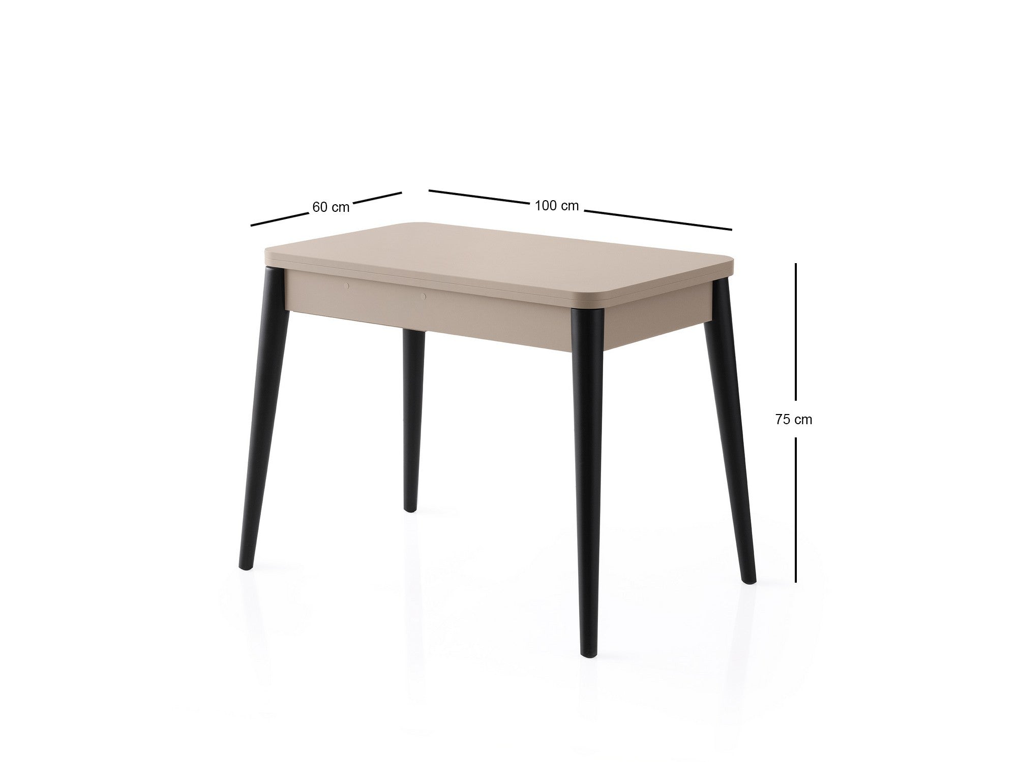 Mesa de Jantar Extensível-Dolunay-Mocha Claro