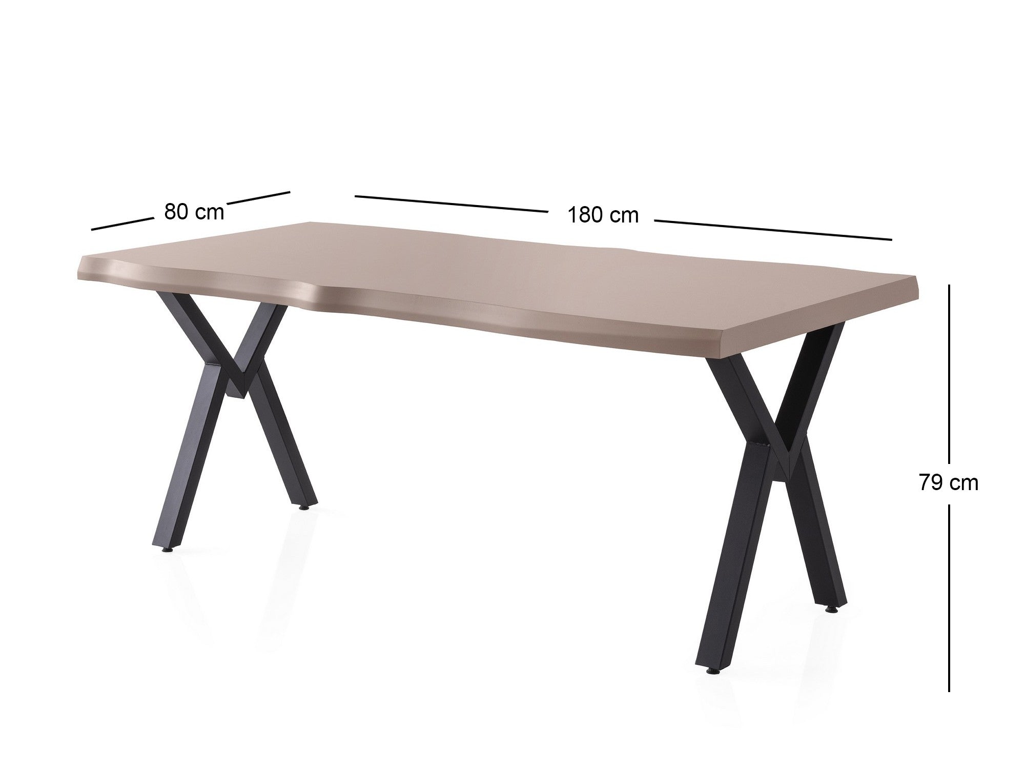 Mesa de jantar-Gala-Mocha Claro