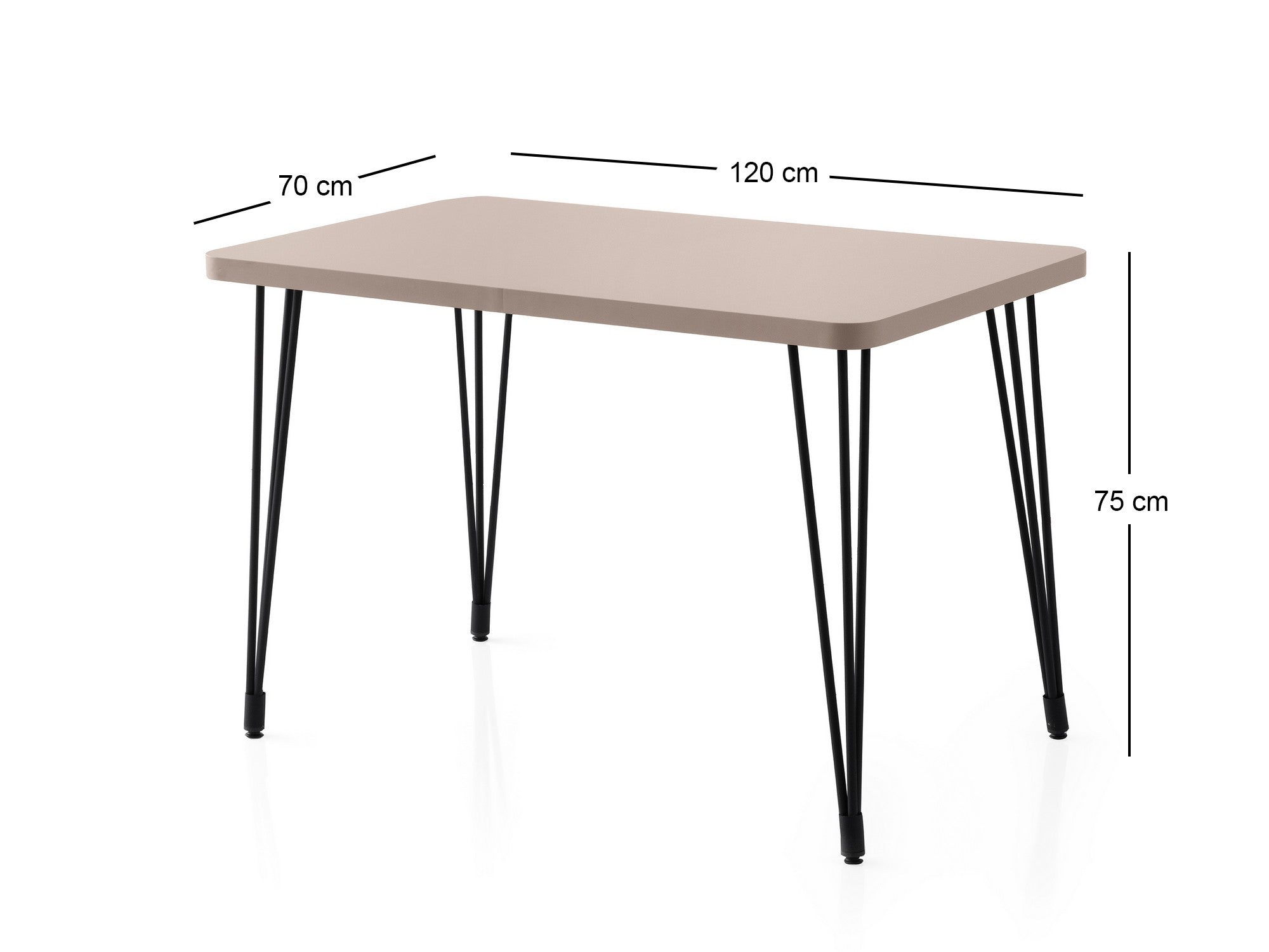 Mesa de jantar-Lagos-Mocha Claro