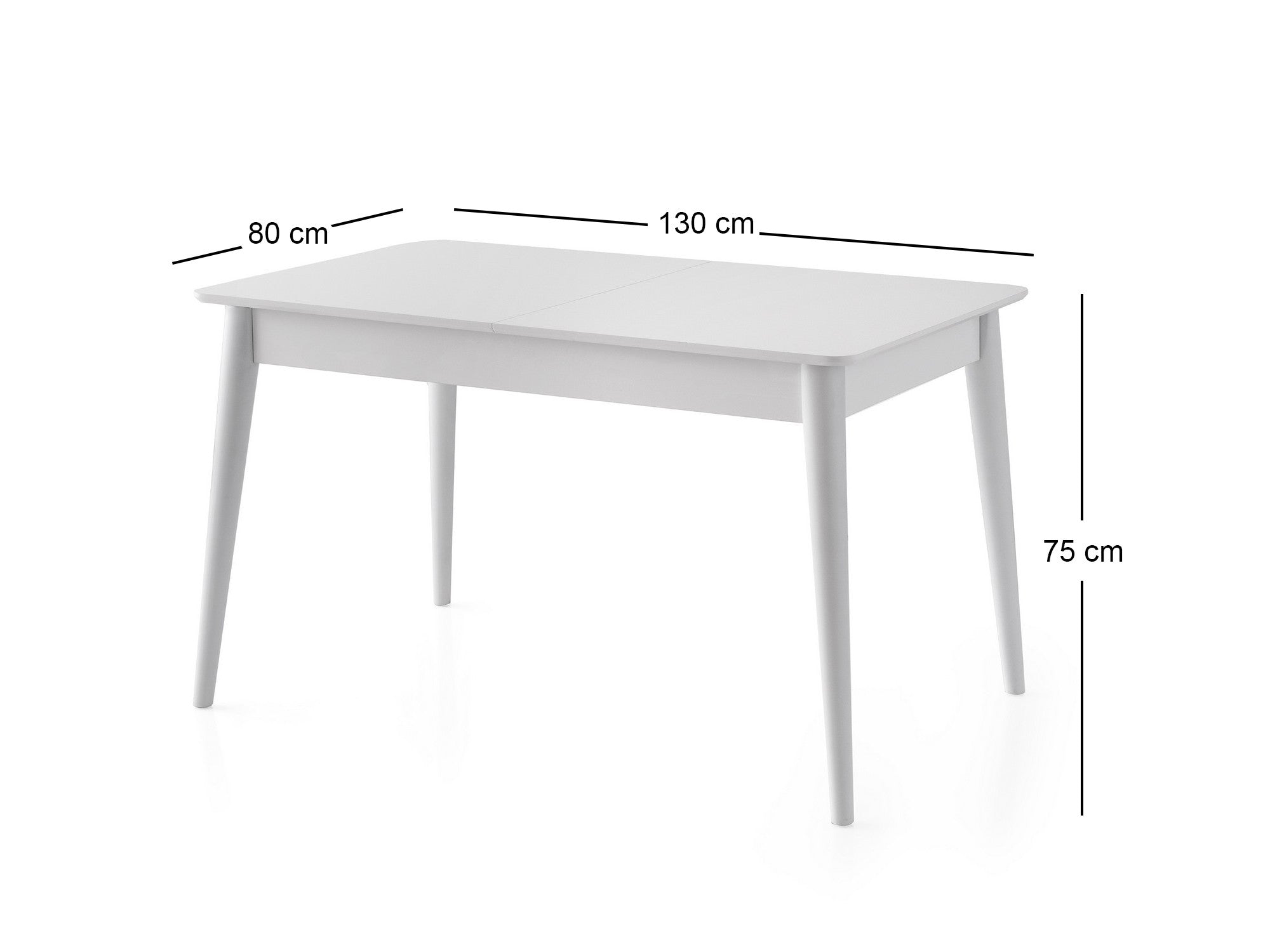 Mesa de Jantar Extensível-Lotus-Branco