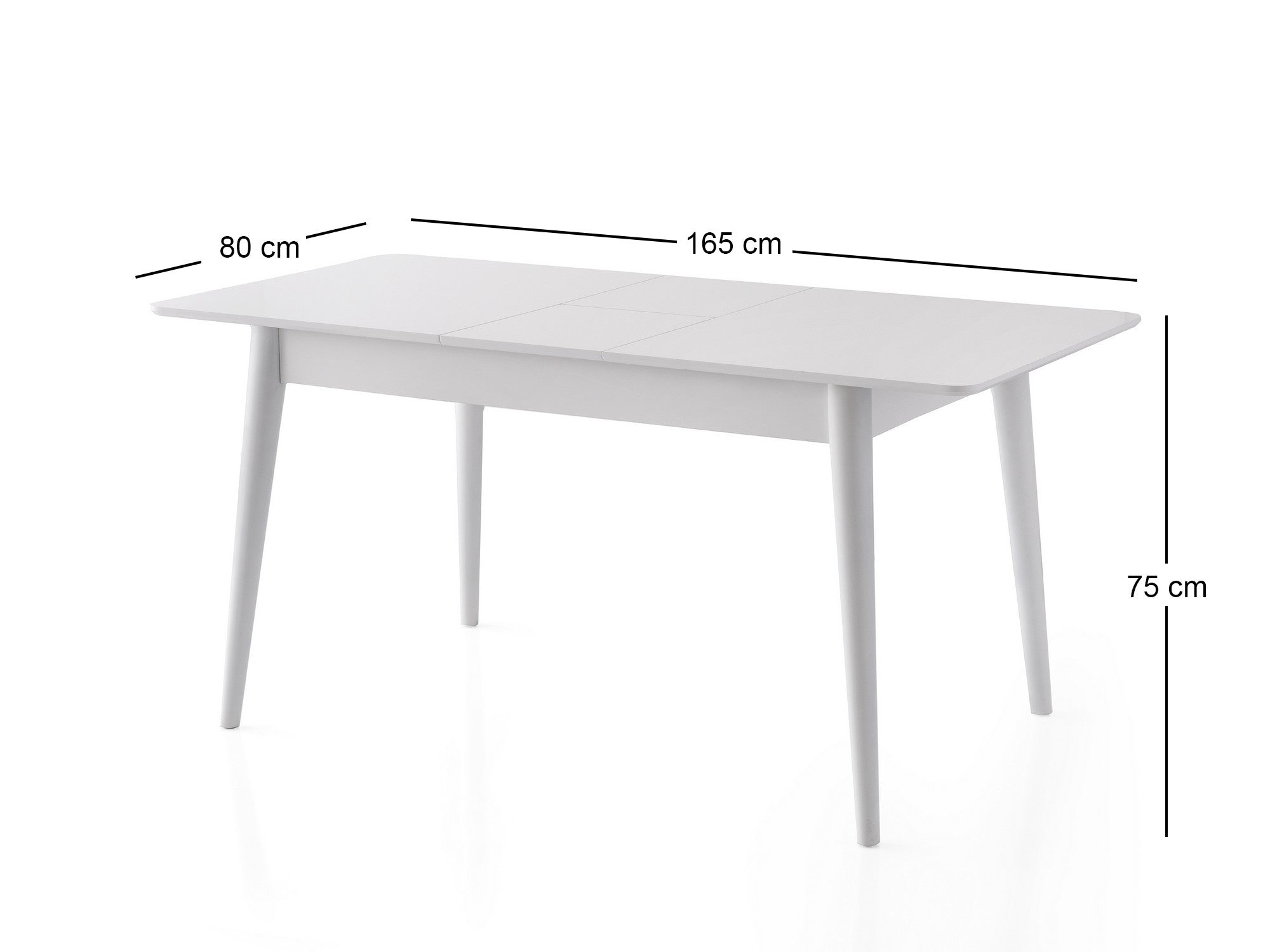 Mesa de Jantar Extensível-Lotus-Branco