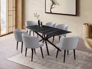 Mesa de jantar-Nox-Mármore Preto
