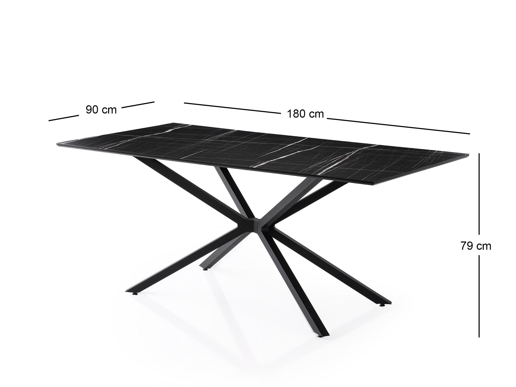 Mesa de jantar-Nox-Mármore Preto