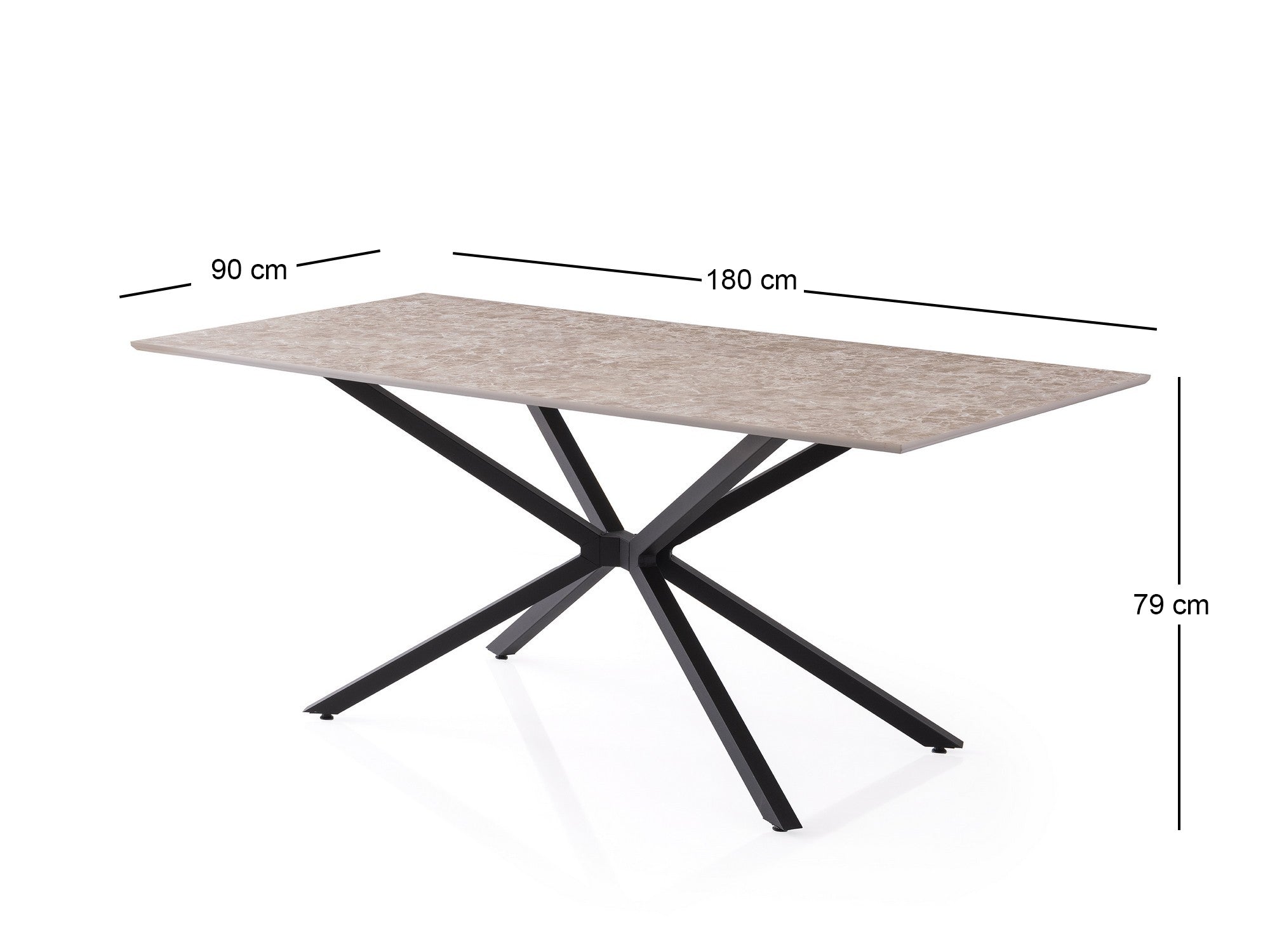 Mesa de jantar-Nox-Pedra Cinzenta