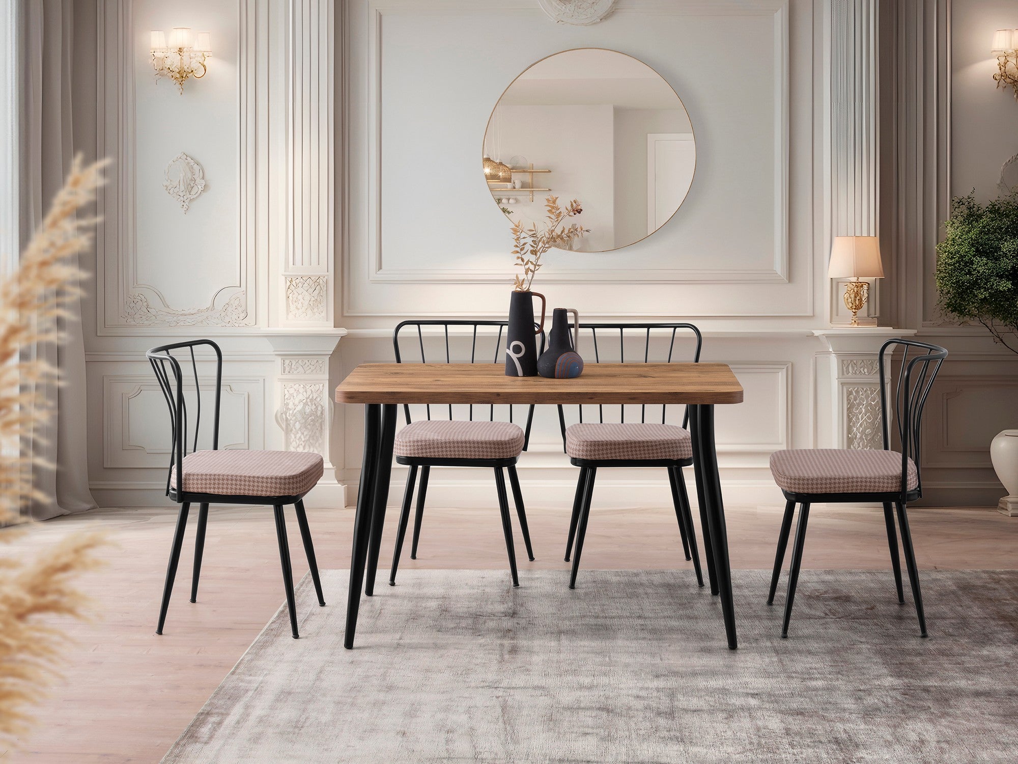 Mesa de jantar-Oslo-Pinheiro Atlântico
