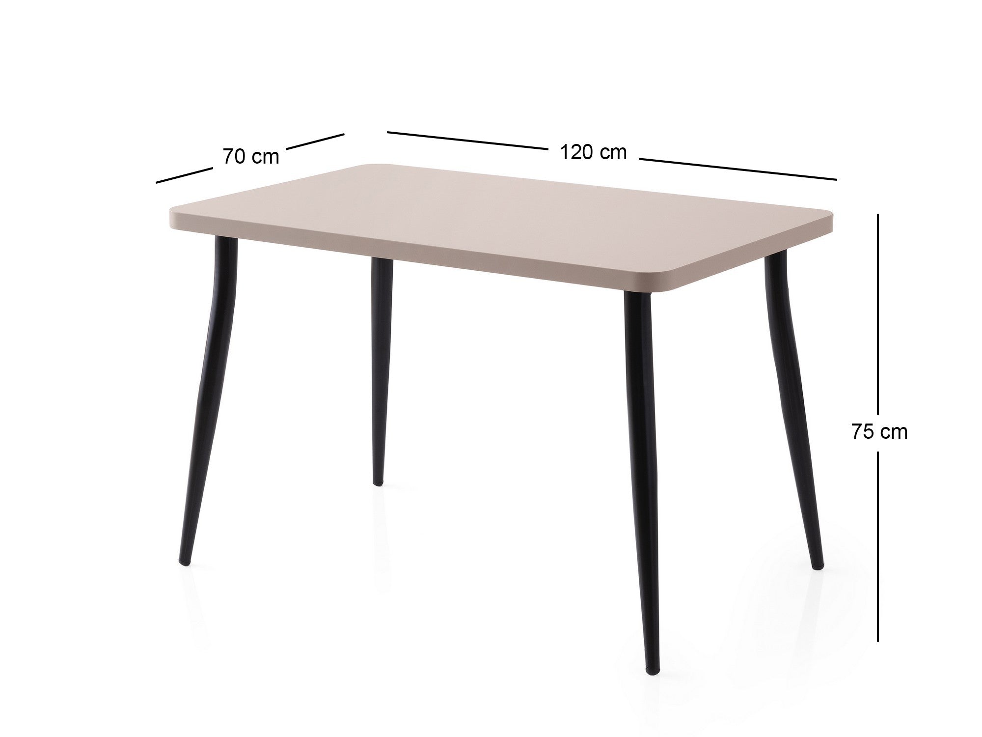 Mesa de jantar-Oslo-Mocha Claro