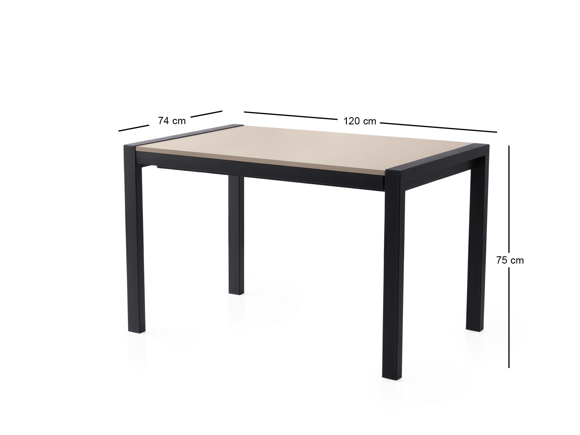 Mesa de Jantar Extensível-Silva-Mocha Claro