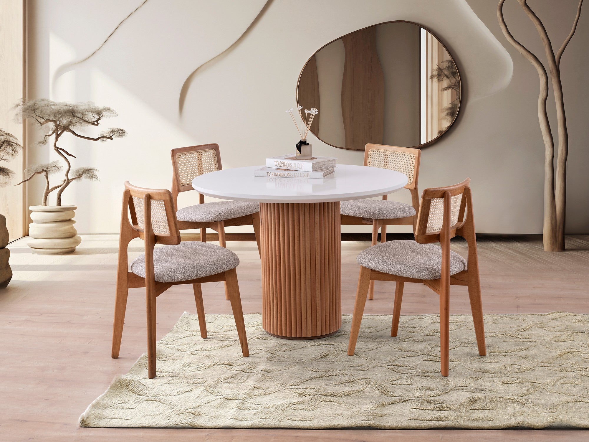Mesa de jantar-Otantik-Branco
Nogueira