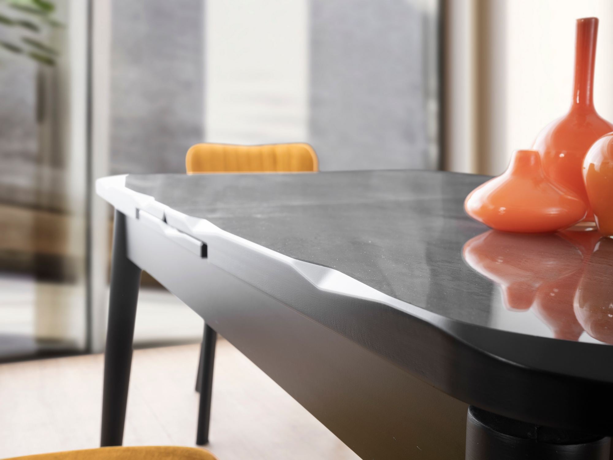 Mesa de Jantar Extensível-Crea-Preto