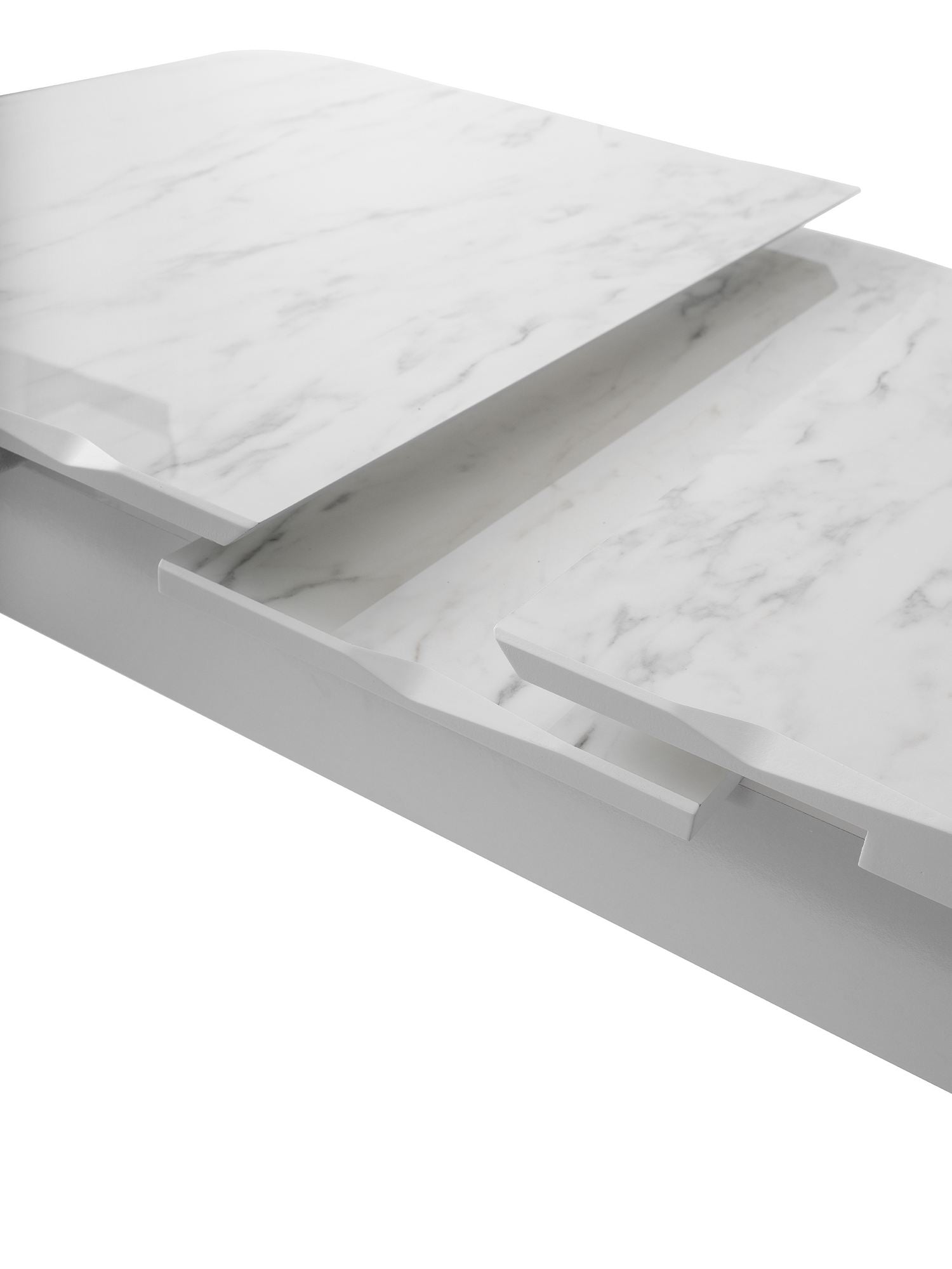 Mesa de Jantar Extensível-Crea-Branco