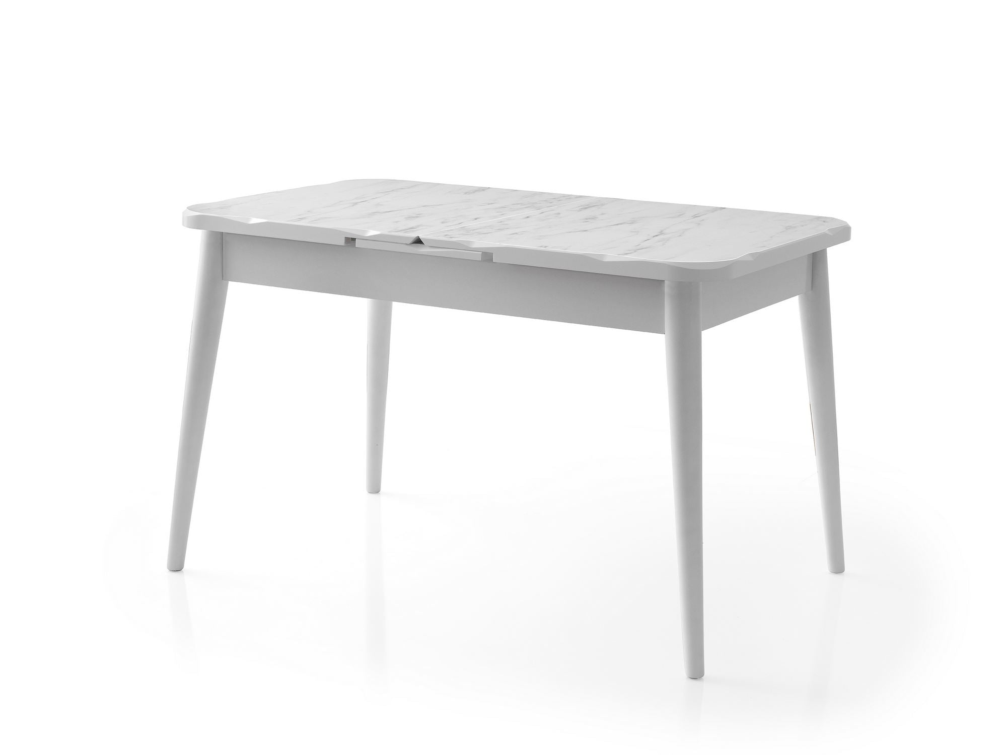 Mesa de Jantar Extensível-Crea-Branco