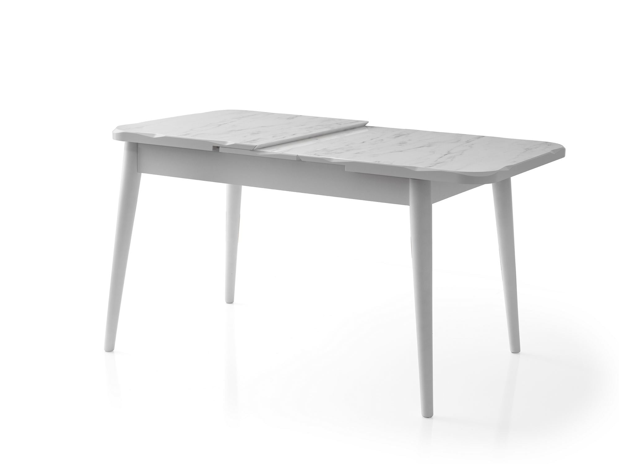Mesa de Jantar Extensível-Crea-Branco
