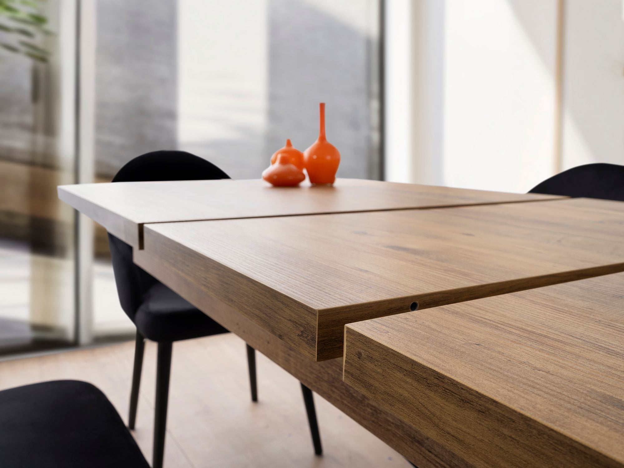 Mesa de Jantar Extensível-Falcon-Marrom