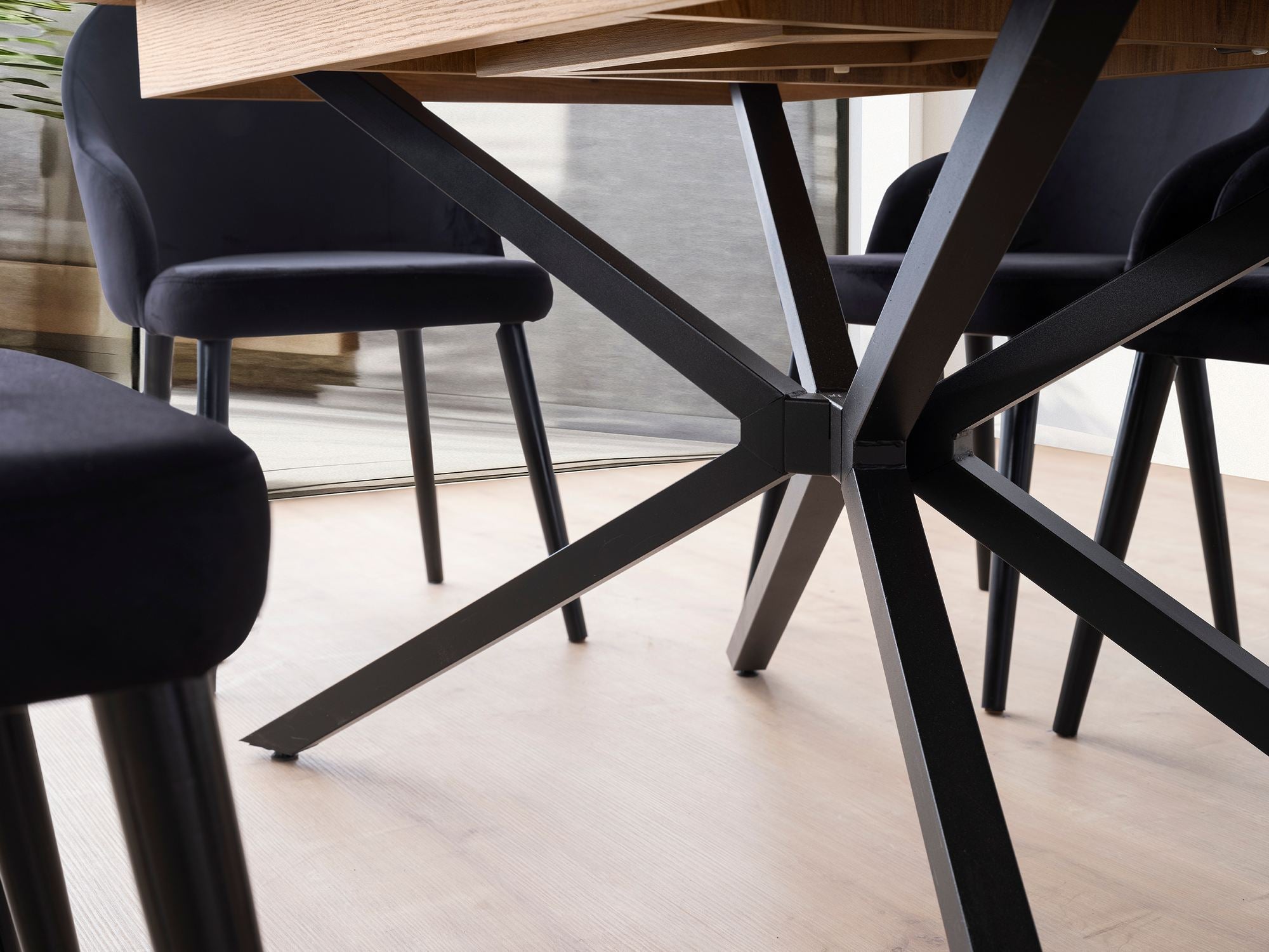 Mesa de Jantar Extensível-Falcon-Marrom