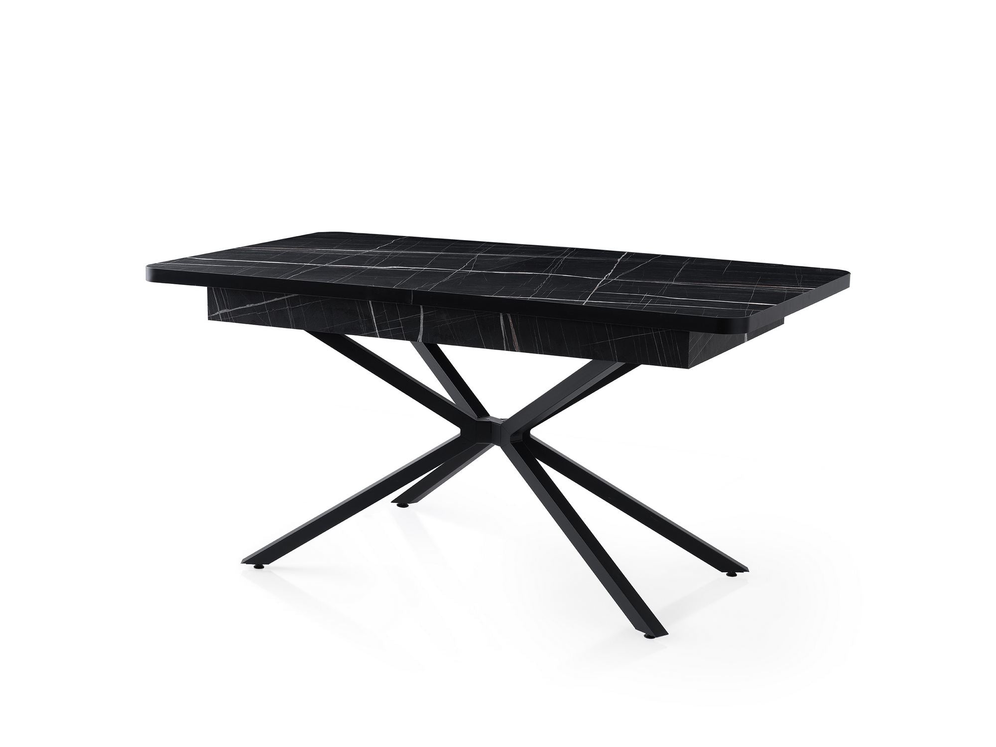 Mesa de Jantar Extensível-Falcon-Preto
Branco