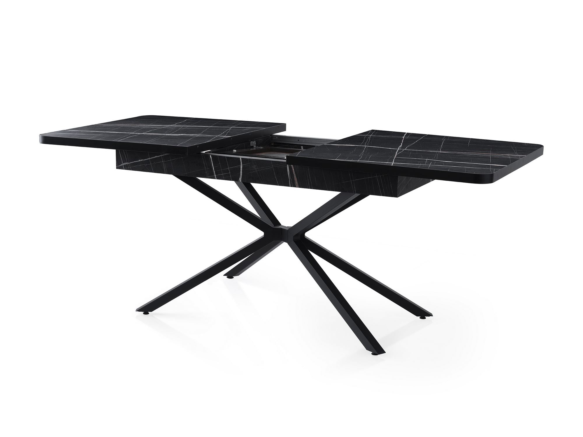 Mesa de Jantar Extensível-Falcon-Preto
Branco
