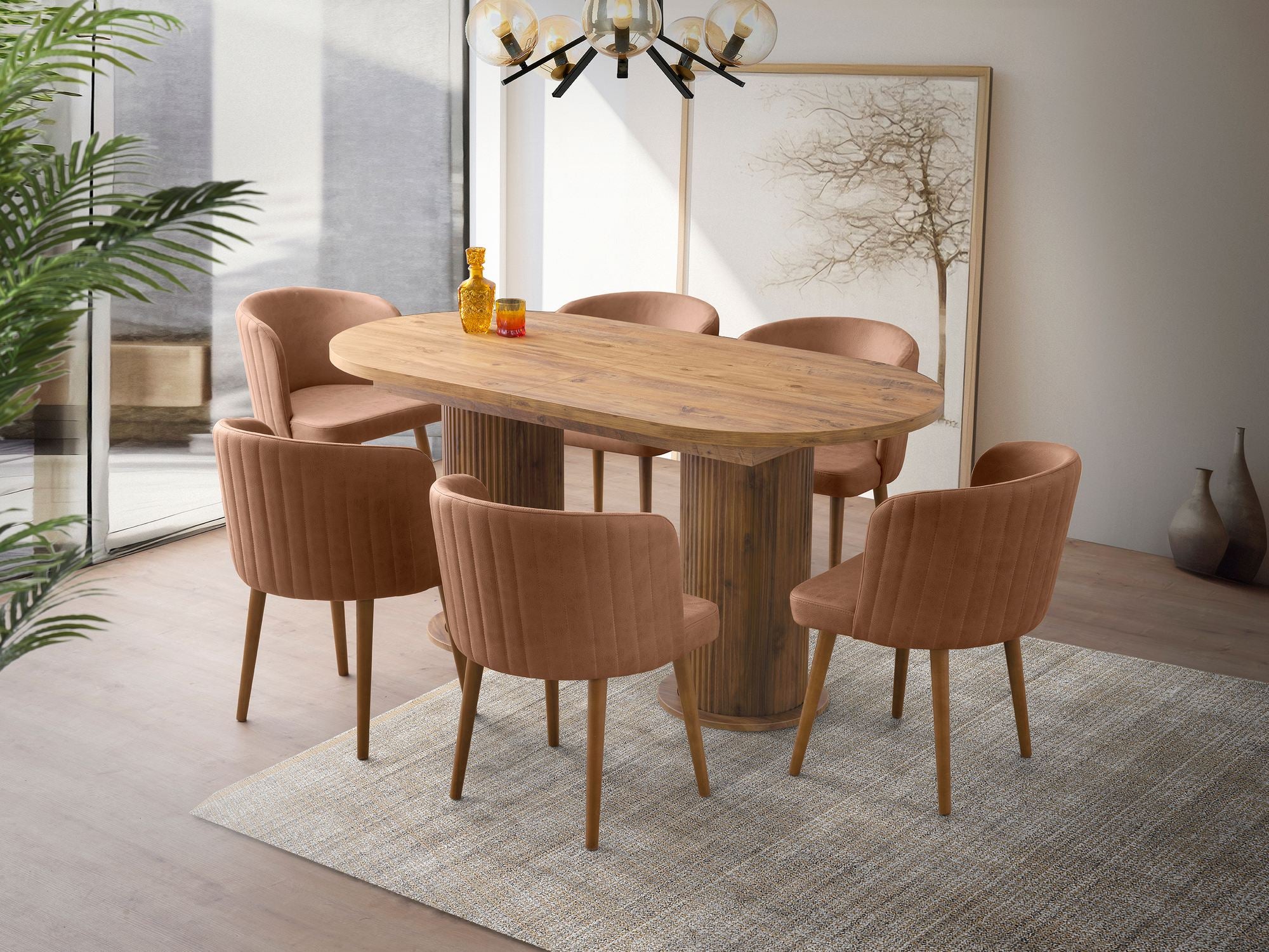 Mesa de Jantar Extensível-Gusto-Noz