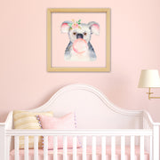 Quadro Decorativo Multicolor com Moldura de Madeira - Impressão Digital UV em Vidro 32x32cm