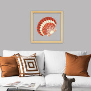 Quadro Decorativo Multicolor 32x32cm com Moldura de Madeira e Vidro 3mm - Impressão Digital UV