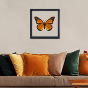 Quadro Decorativo Multicolor com Moldura de Madeira - Impressão Digital UV em Vidro 32x32cm