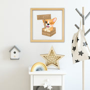 Quadro Decorativo Multicolor 32x32cm com Moldura de Madeira e Vidro 3mm - Impressão Digital UV