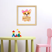 Quadro Decorativo Multicolor com Moldura de Madeira - Impressão Digital UV em Vidro 32x32cm