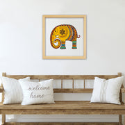 Quadro Decorativo Multicolor com Moldura de Madeira 32x32cm - Impressão Digital UV em Vidro 3mm