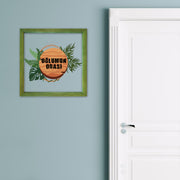 Quadro Decorativo Multicolor 32x32cm com Moldura de Madeira e Vidro UV - Arte Digital Premium para Decoração de Interiores