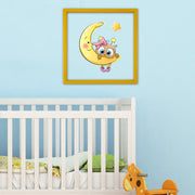 Quadro Decorativo Multicolor com Moldura de Madeira - Impressão Digital UV em Vidro 32x32cm