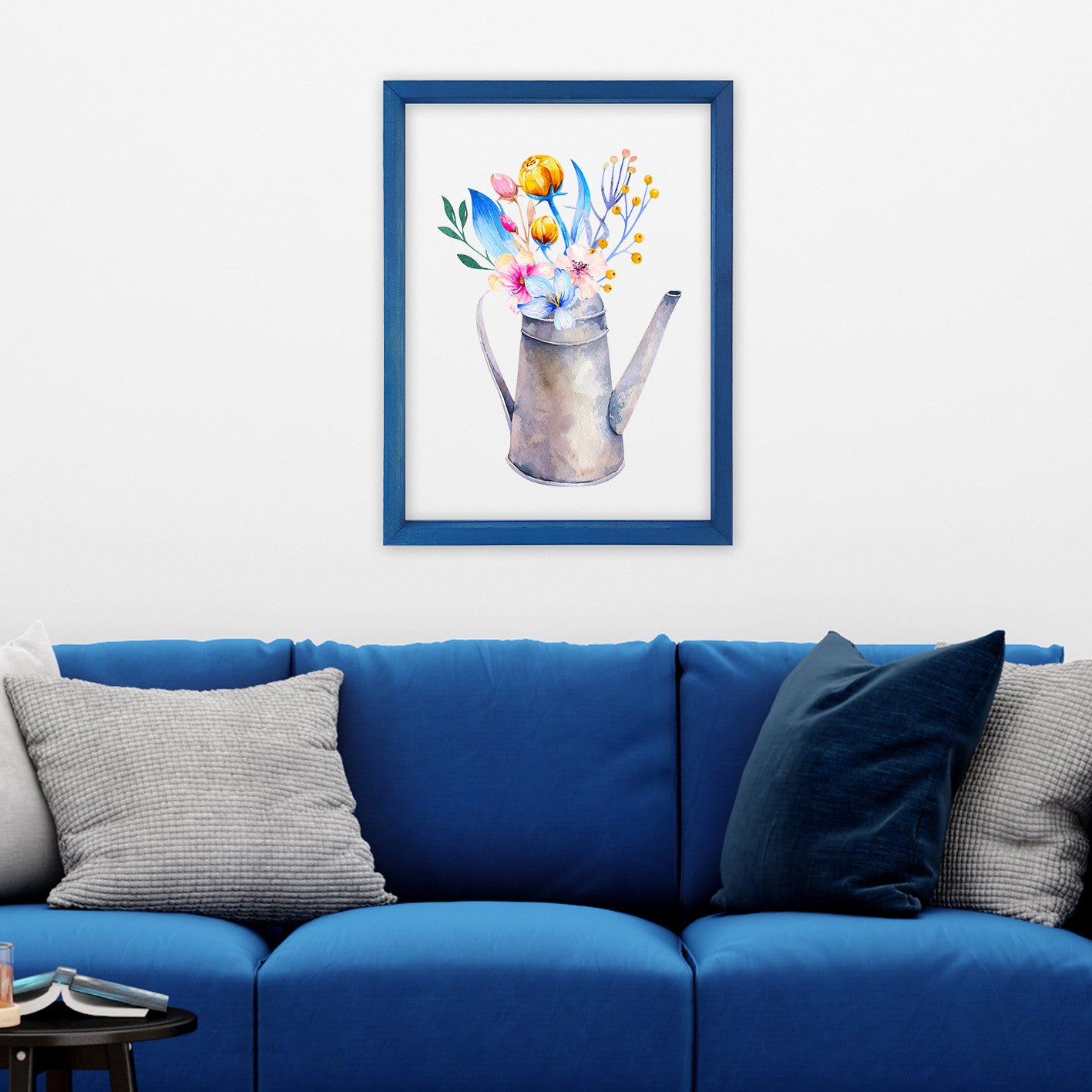 Quadro Decorativo Multicolor com Moldura de Madeira - Impressão Digital UV em Vidro 32x42cm