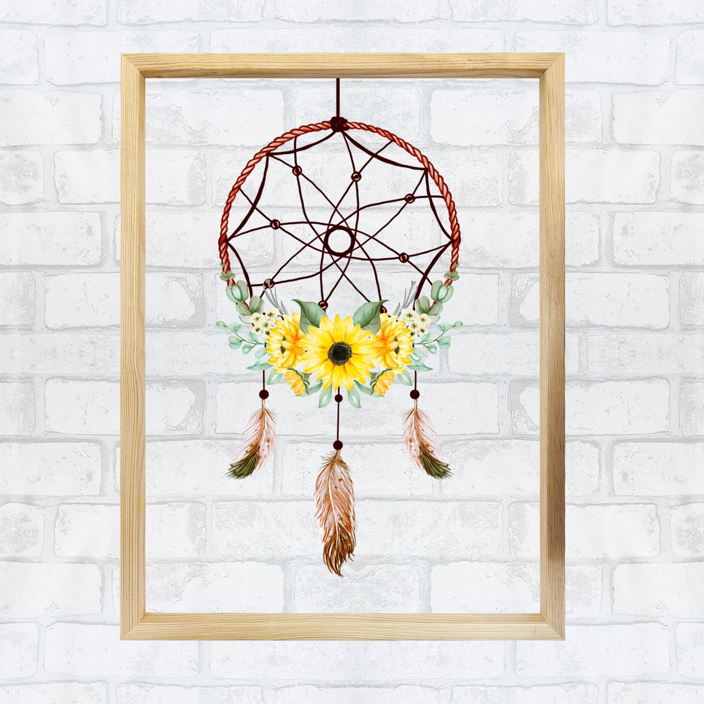 Quadro Decorativo Multicolor CAM1622 - Impressão Digital UV em Vidro 3mm com Moldura de Madeira 32x42cm