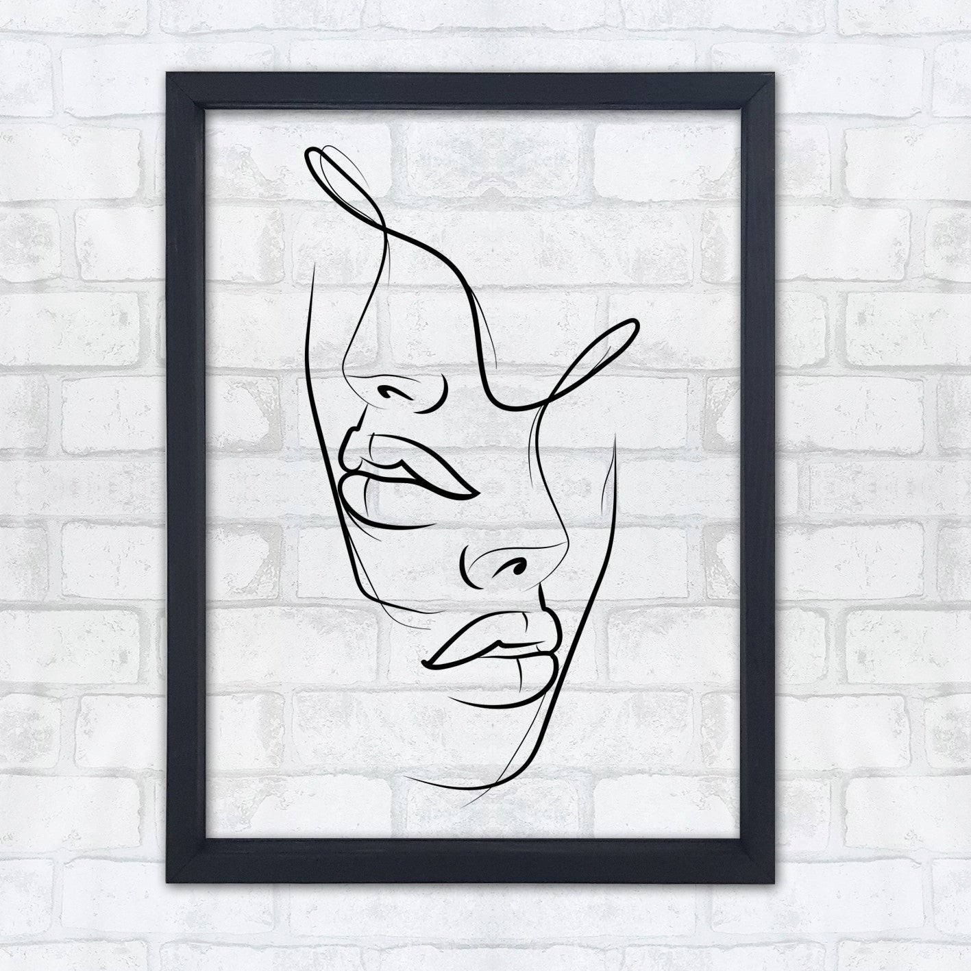 Quadro Decorativo Multicolor com Moldura de Madeira - Impressão Digital UV em Vidro 32x42cm