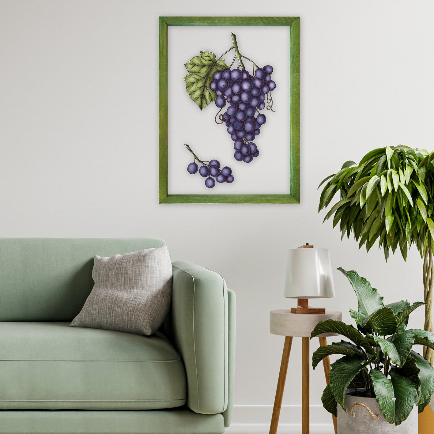 Quadro Decorativo Multicolor CAM2116 - Impressão Digital UV em Vidro 3mm com Moldura de Madeira 32x42cm