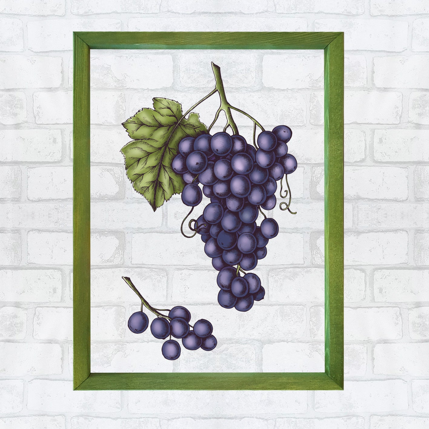 Quadro Decorativo Multicolor CAM2116 - Impressão Digital UV em Vidro 3mm com Moldura de Madeira 32x42cm