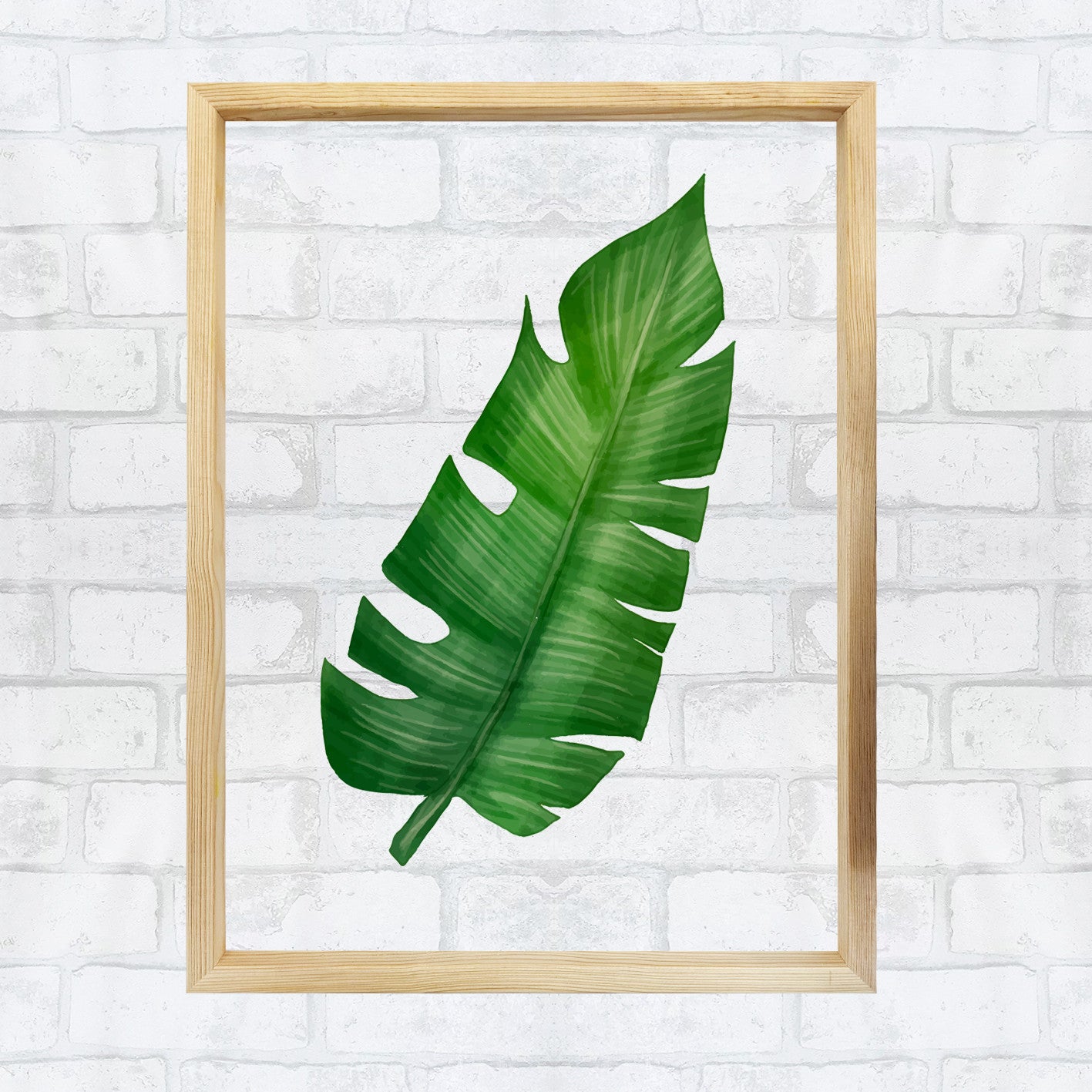 Quadro Decorativo Multicolor com Moldura de Madeira - Impressão Digital UV em Vidro 32x42cm