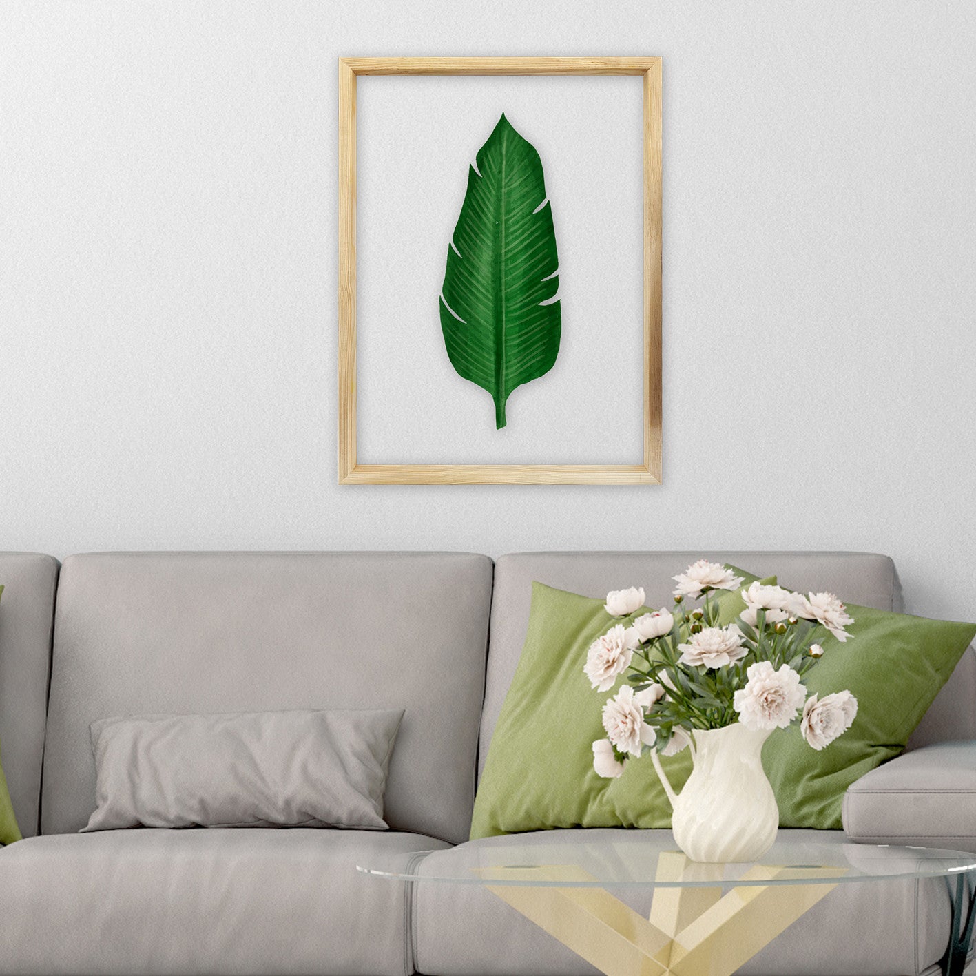 Quadro Decorativo Multicolor com Moldura de Madeira - Impressão Digital UV em Vidro 32x42cm