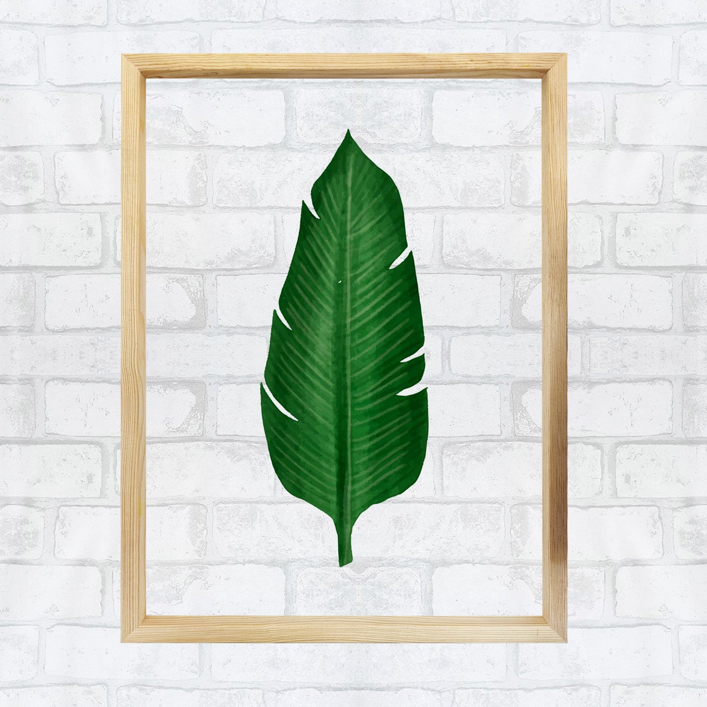 Quadro Decorativo Multicolor com Moldura de Madeira - Impressão Digital UV em Vidro 32x42cm