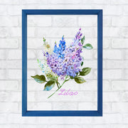 Quadro Decorativo Multicolor com Moldura de Madeira - Impressão Digital UV em Vidro 32x42cm