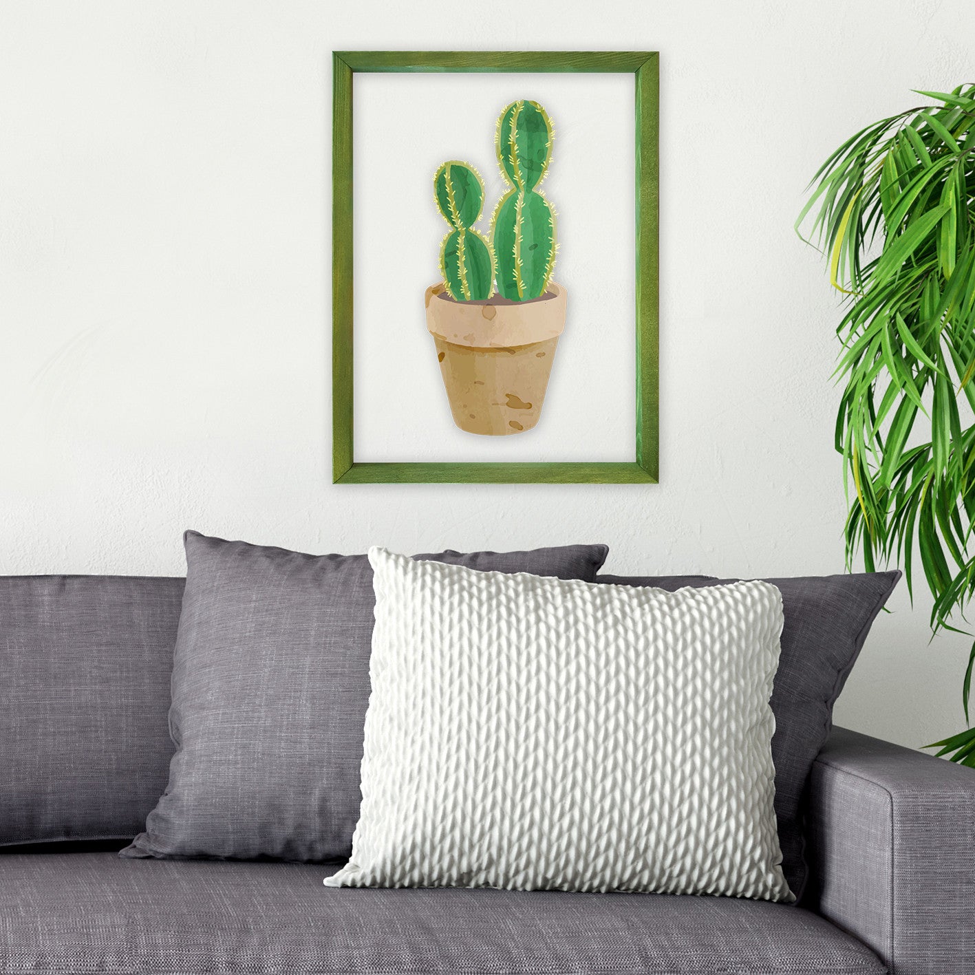 Quadro Decorativo Multicolor CAM2903 - Impressão Digital UV em Vidro 3mm com Moldura de Madeira 32x42cm