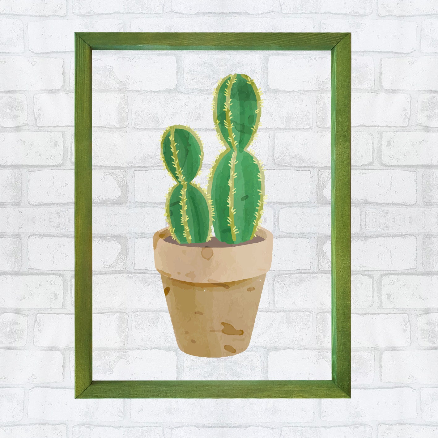 Quadro Decorativo Multicolor CAM2903 - Impressão Digital UV em Vidro 3mm com Moldura de Madeira 32x42cm