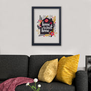 Quadro Decorativo Multicolor com Moldura de Madeira - Impressão Digital UV em Vidro 32x42cm