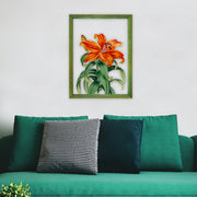 Quadro Decorativo Multicolor com Moldura de Madeira - Impressão Digital UV em Vidro 32x42cm