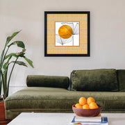 Quadro Decorativo Multicolor 32x32cm com Moldura de Madeira e Vidro Temperado - Impressão Digital UV