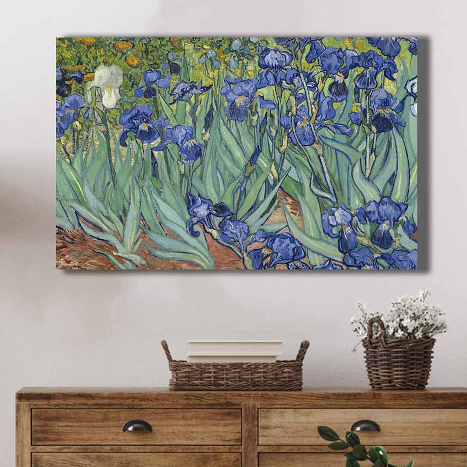 Pintura decorativa em tela – 45 x 70 cm – 100% tela – moldura 100% madeira