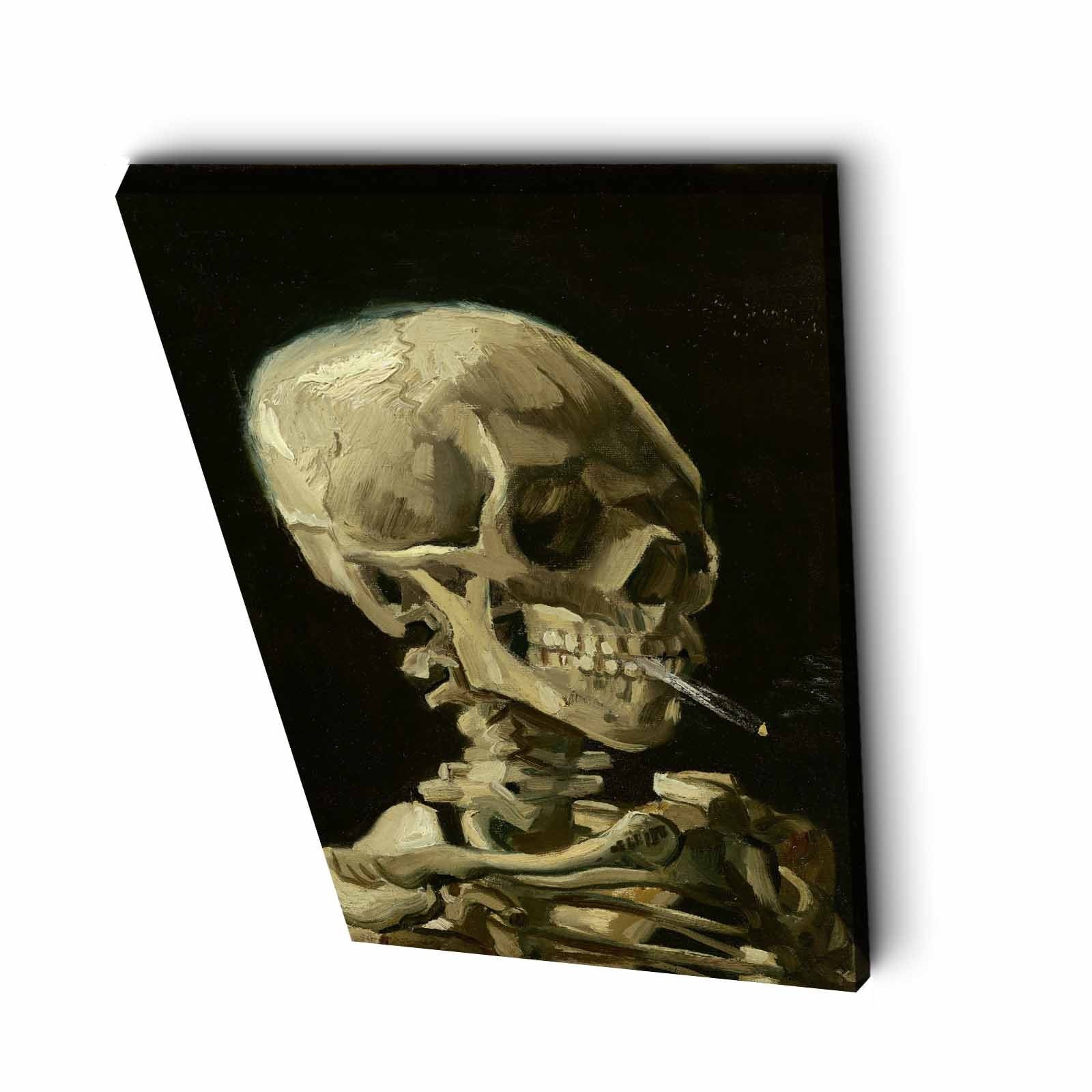 Pintura decorativa em tela de Vincent van Gogh, 45 x 70 cm, 100% tela, moldura 100% madeira (2,8 cm de espessura) | Perfeito para amantes de decoração e arte