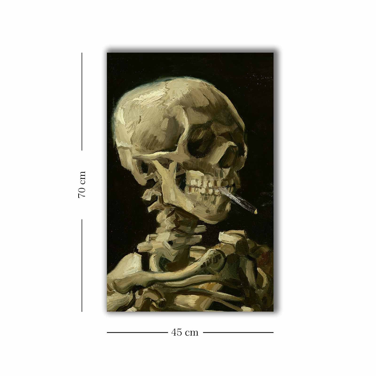 Pintura decorativa em tela de Vincent van Gogh, 45 x 70 cm, 100% tela, moldura 100% madeira (2,8 cm de espessura) | Perfeito para amantes de decoração e arte