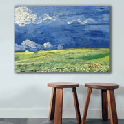 Pintura decorativa em tela de Vincent van Gogh, 70 x 100 cm, 100% tela, moldura 100% madeira (2,8 cm de espessura) | Perfeito para amantes de decoração e arte